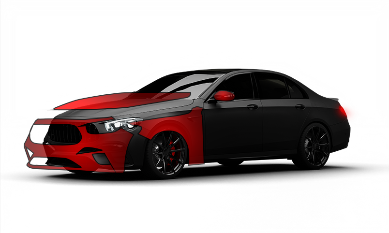 Car with HITEK paint protection film applied