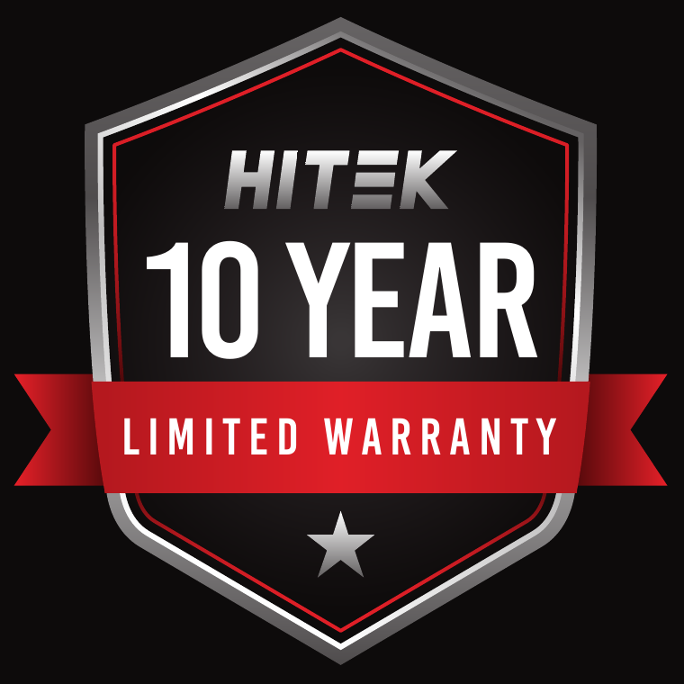 Original HITEK 10 Year Limited Warranty badge