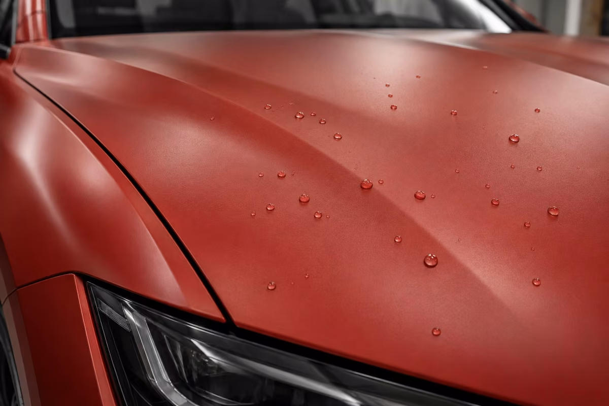 The film finish stays the focus illustrated on paint protection film and vinyl wraps