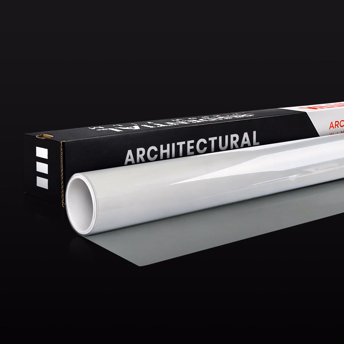 HITEK Ceramic Clear film roll with HITEK architectural packaging