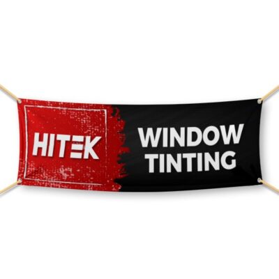 Square Fire Window Tinting Banner