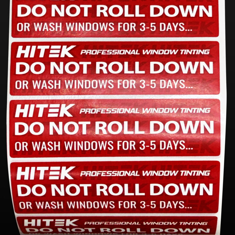 Do not Roll Down Stickers - HITEK
