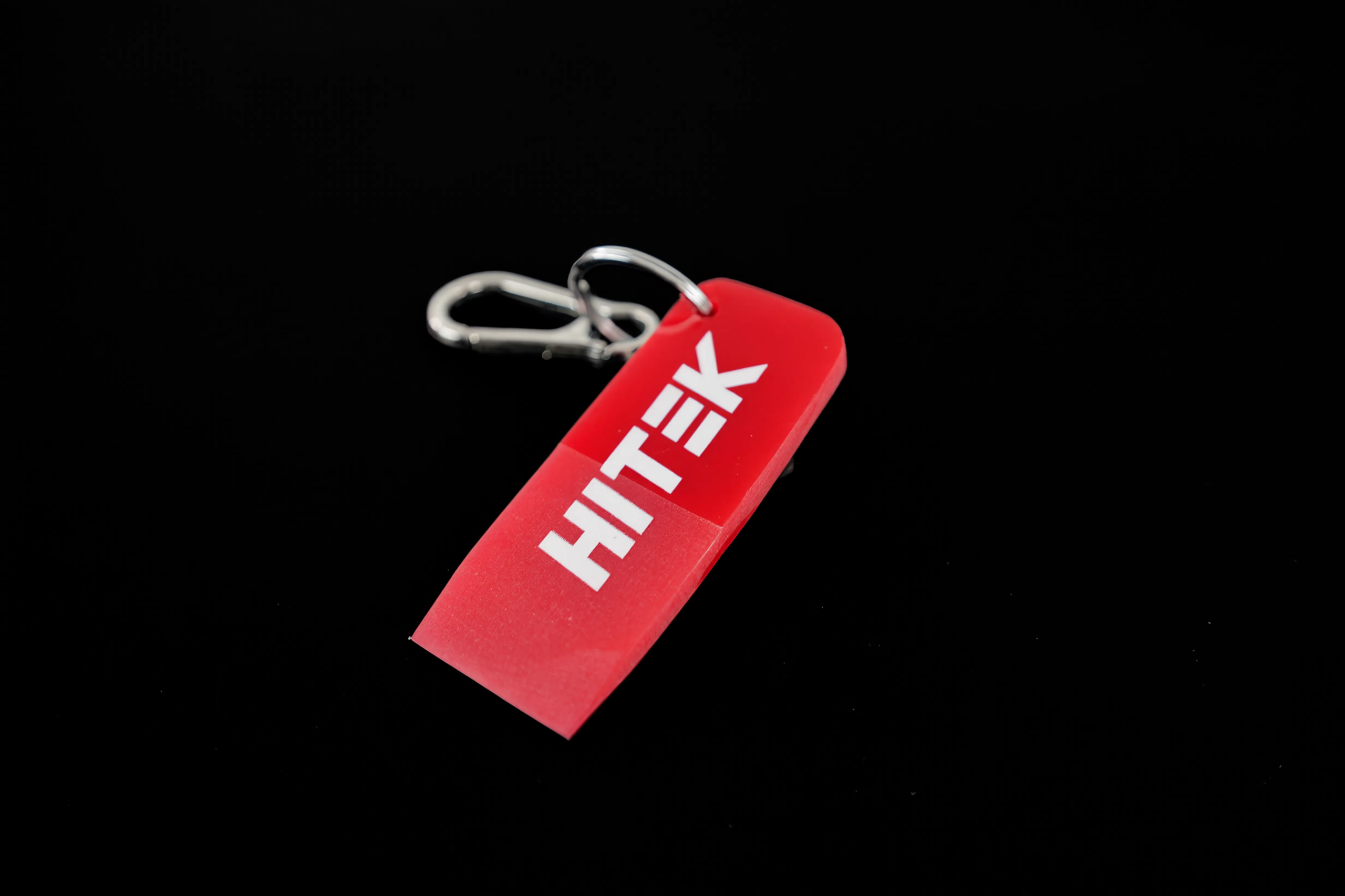 "HITEK Squeegee Keychain, miniature squeegee-shaped branded accessory
